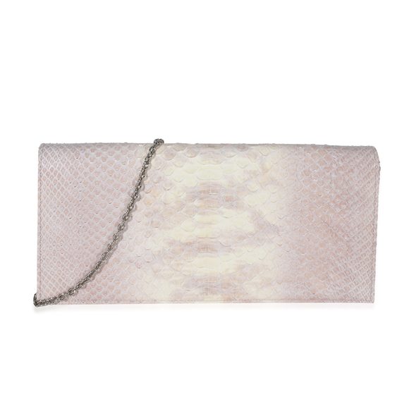 Christian Dior Pink Python Lady Dior Clutch - Picture 1 of 8